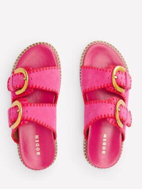 boden Pink Alberta Foodbed Sandals size  37